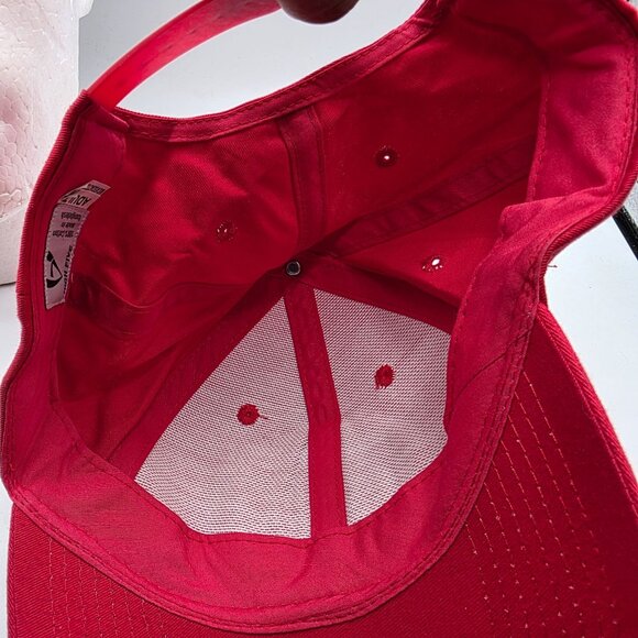 "Hot Chicks Waffles & Co Adults Red Embroidered Snapback Hat Adjustable Casual - Picture 7 of 9